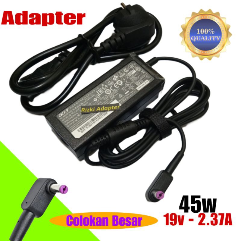 Charger Laptop Acer Aspire 3 A315-31 A315-41 A315-51 19v - 2.37A Colokan besar