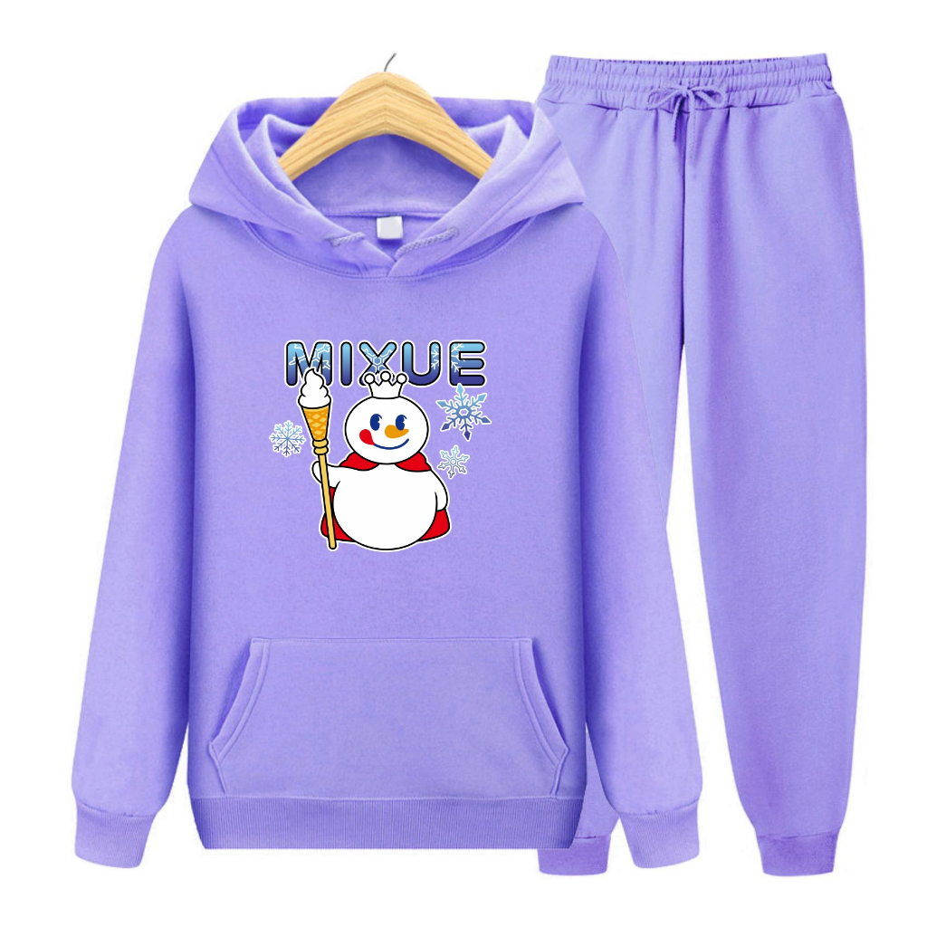 Sweater Hoodie Atasan Dan Setelan Anak MIXUE ICE CREAM Usia 4-14 Tahun Bisa Bayar Ditempat COD