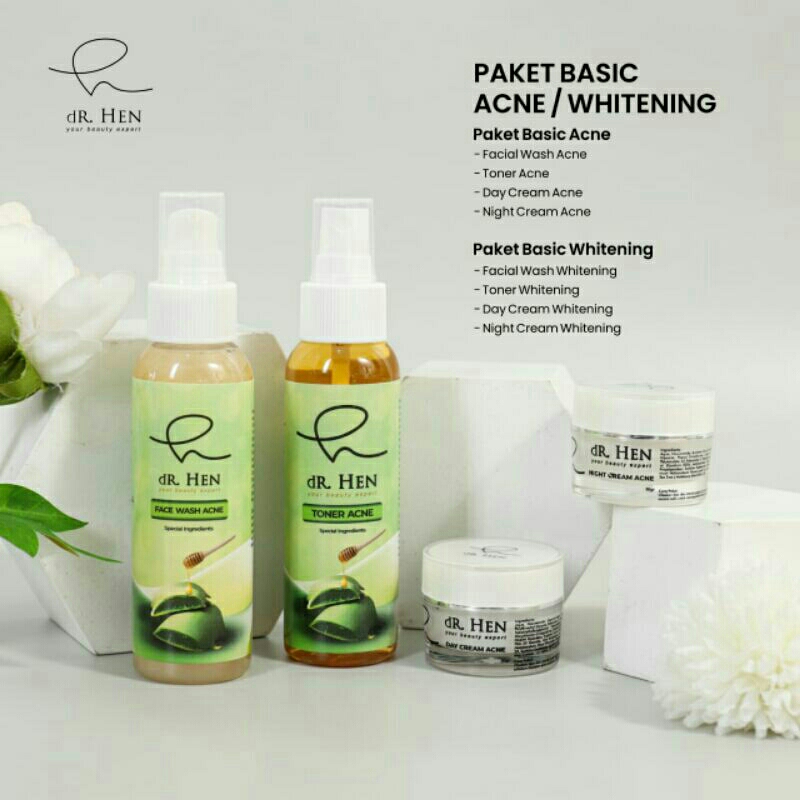 dR. Hen Clinic paket basic Acne/Whitening