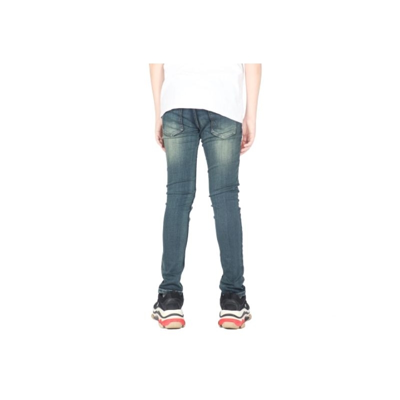 Weird Jeans - Blue Forest - Celana Jeans Denim Pria Skinny Slim Fit Strech No Ripped Polos