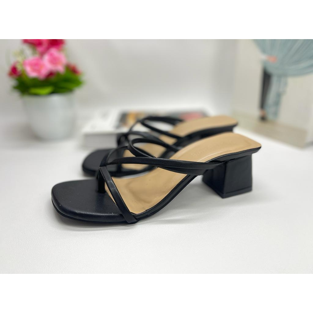 Windyshoes-Charvi sandal wanita hak Tinggi 5cm