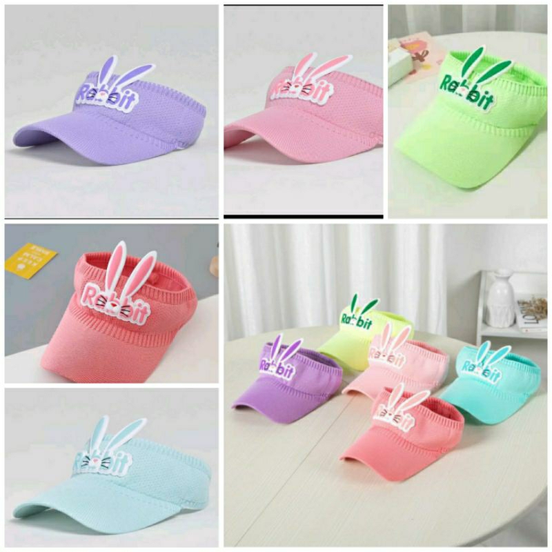 TOPI ANAK RAJUT VISOR PANTAI SUNSHADE MOTIF KARTUN ANTI UV LUCU ANAK LAKI PEREMPUAN IMPORT