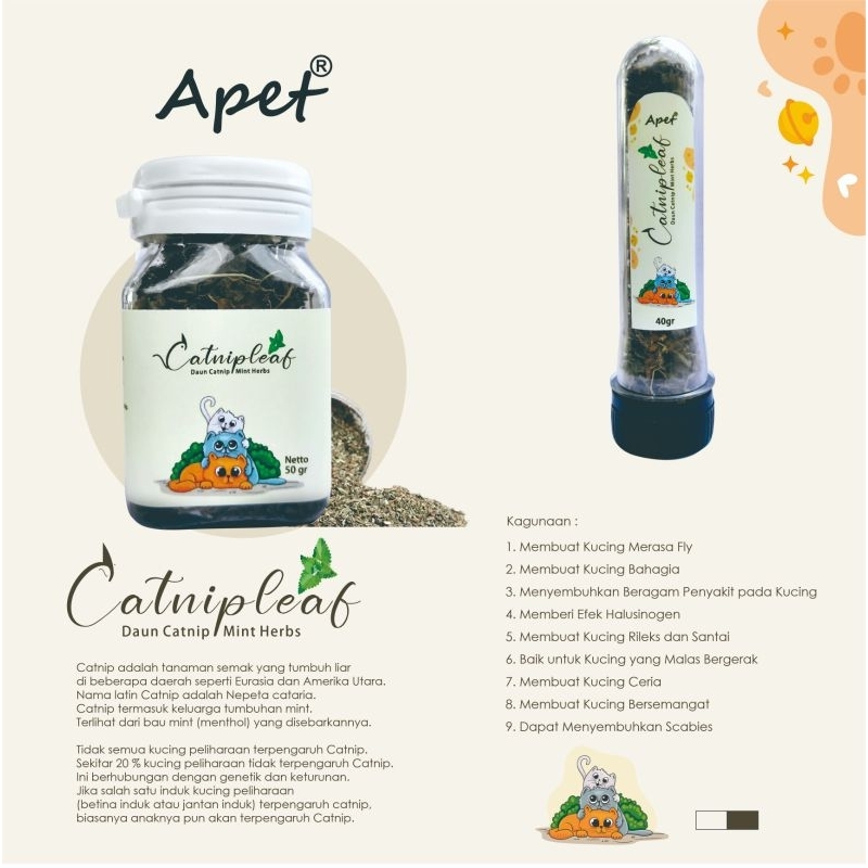 Catnip Botol Serbuk Organic Untuk Kucing