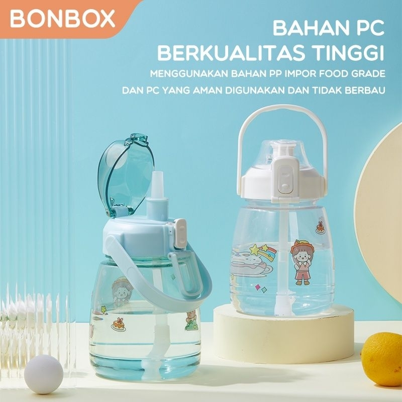 Botol Minum 1400ML Bonbox BC70 Bahan PC Food Grade - Green