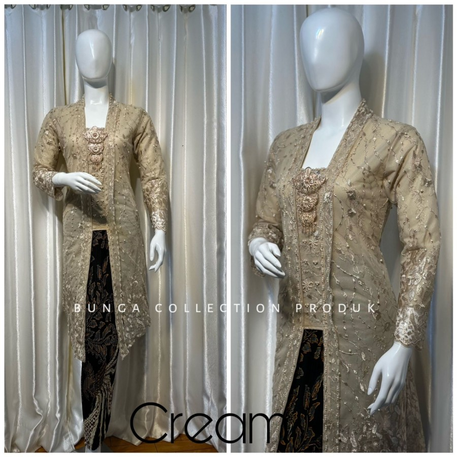kebaya kutubaru modern / kebaya kutubaru / kutubaru brokat / kutubaru