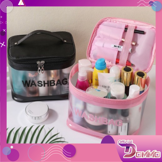 DOMMO - D6087 Tas Kosmetik Washbag T5154 / Tas Alat MakeUp / Cosmetic Bag Organizer / Tas Make Up Wanita