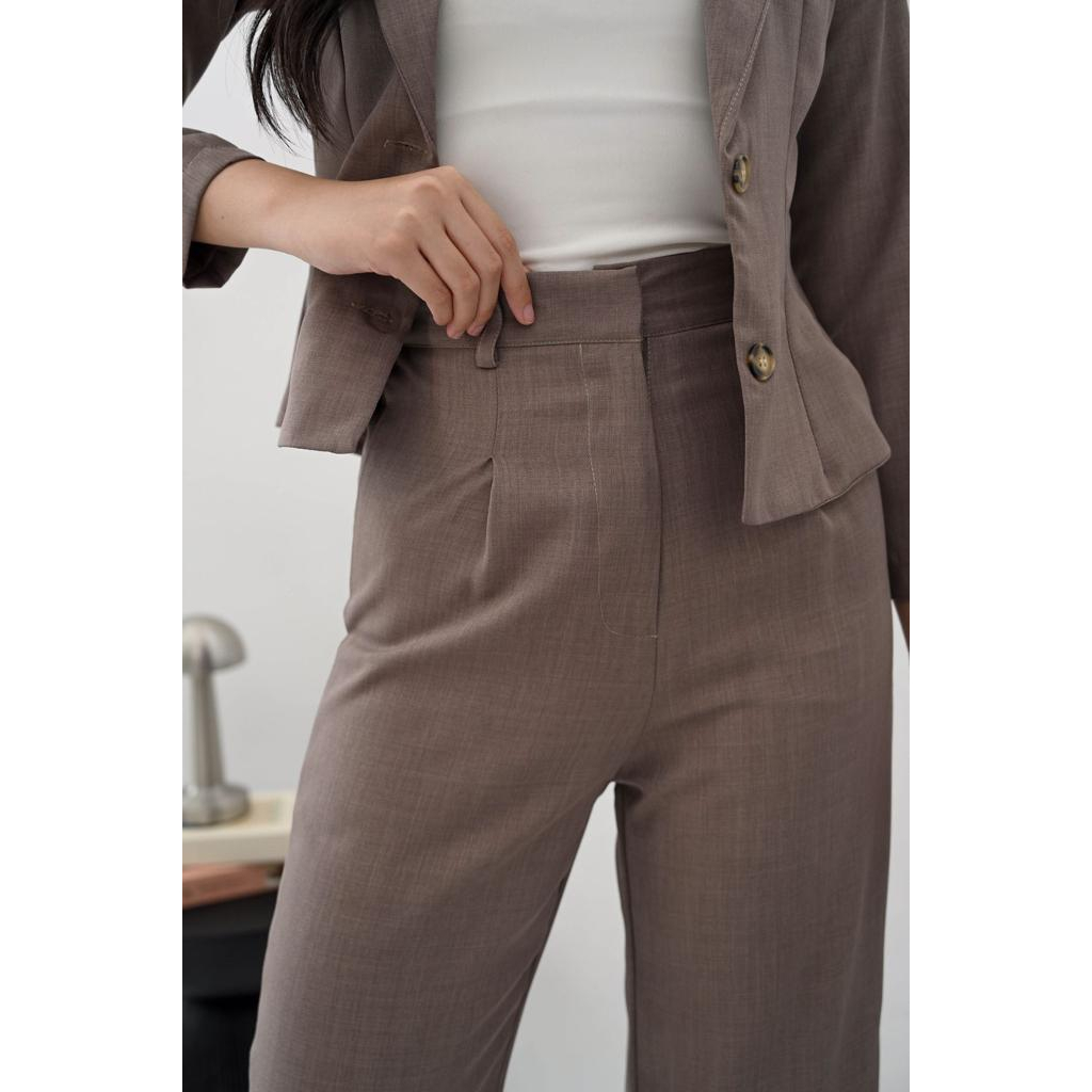 VELOVE - V1124 Cassie Pants / Celana Panjang Wanita / Celana Kulot / Celana Kantor