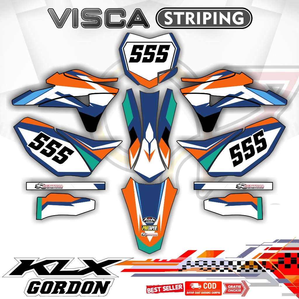 Decal KLX Gordon Full Body - Stiker KLX Gordon Full Body - Dekal KLX Gordon Full Body - Striping KLX