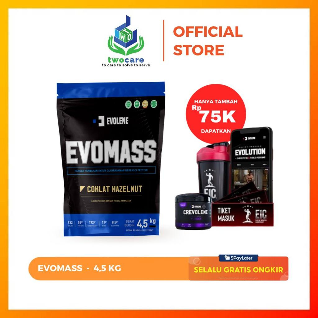 Evolene Mass Gainer 10 lbs Evo Mass 4,5 kg BPOM EVOMASS