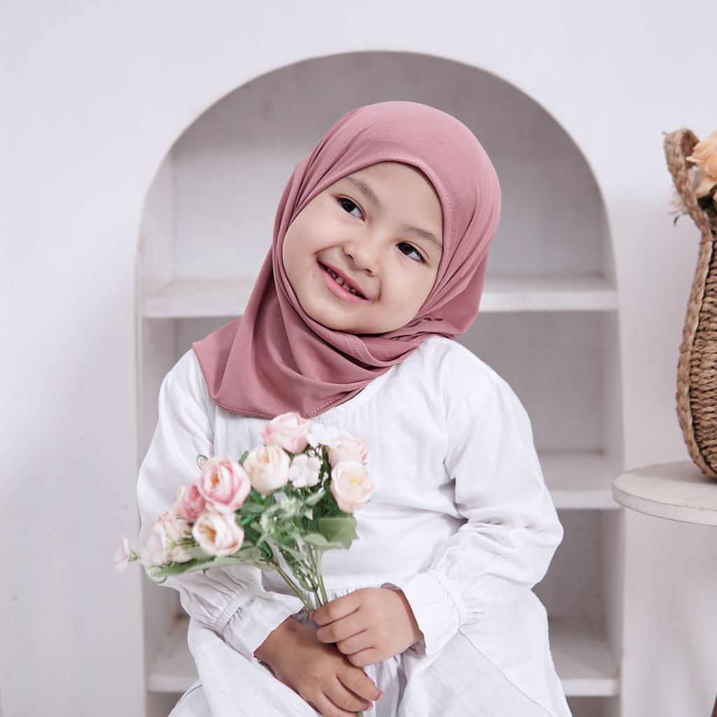 Pashmina Instan Anak Jersey Premium I Kerudung Anak Premium