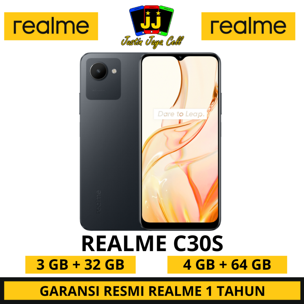 REALME C30S 4/64 &amp; C30S 3/32 GARANSI RESMI REALME 1 TAHUN