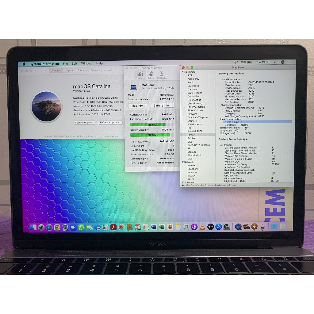 MacBook Retina 2016 12inch Core m3 8GB SSD 256GB