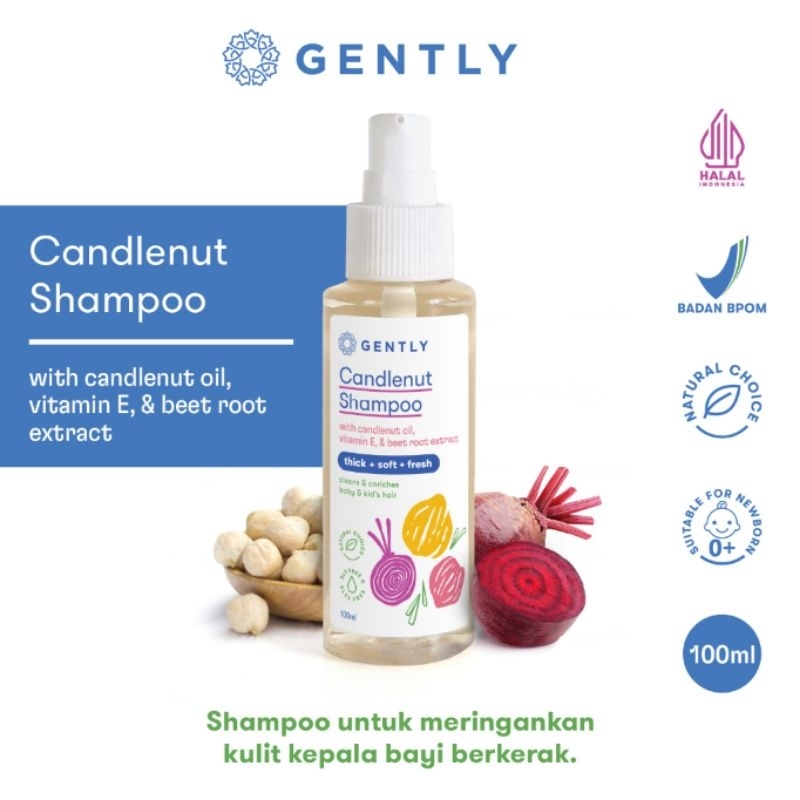 Gently Candlenut Shampoo | Shampoo Kemiri Bayi dan Anak