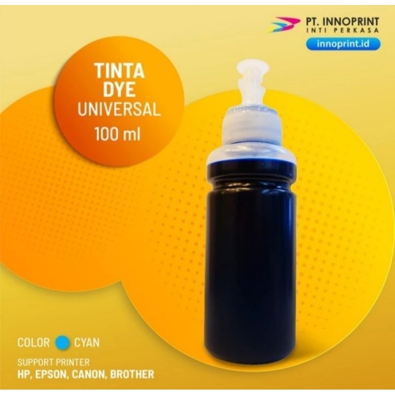 Tinta Botol Cair Bisa Untuk Semua Printer Tanpa Label 100 ml CMYK