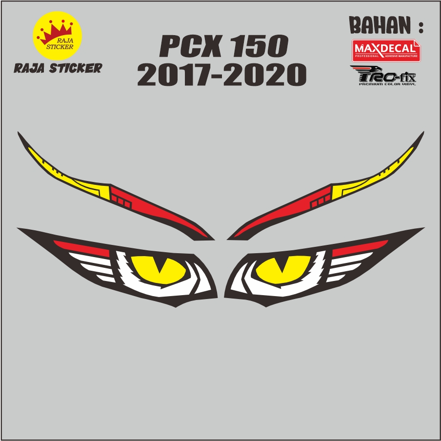 STIKER LAMPU PCX 150 ( MATA + ALIS )