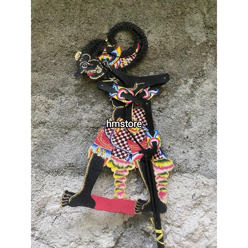 Wayang Kulit Bima Hitam Standar Dalang