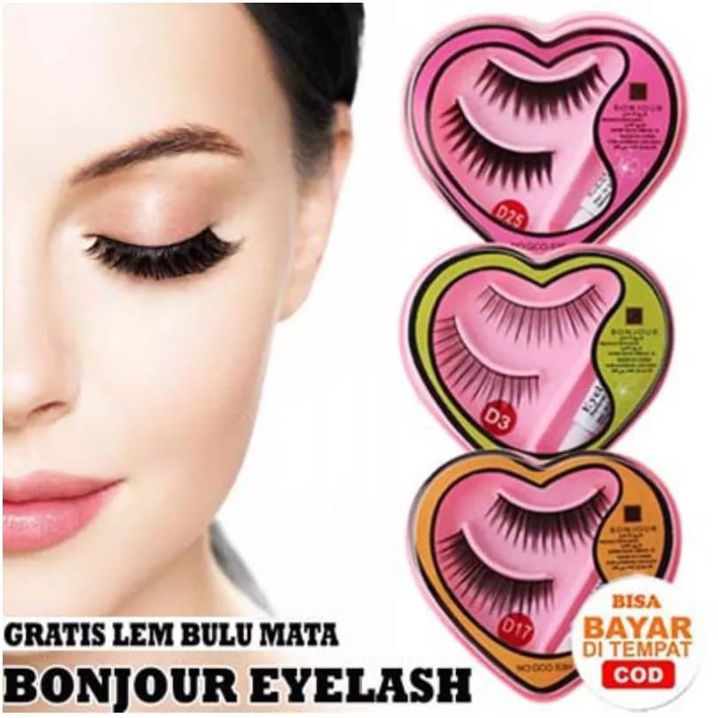 FREE LEM BULU MATA PALSU BONJOUR /EYELASH BONJOUR