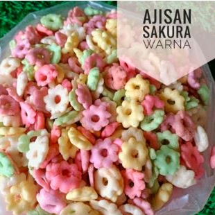 

Ajisan Pilus Ribut Sakura Warna Warni 250gr