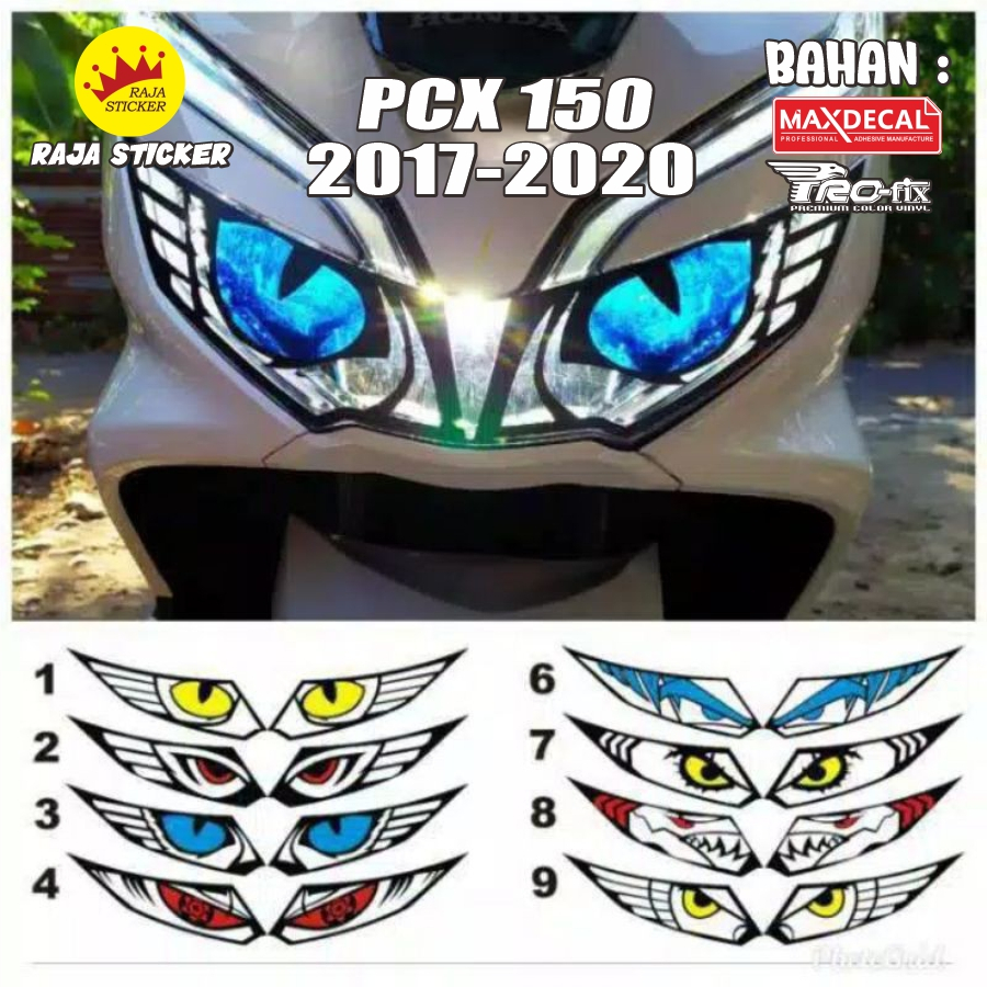 STIKER LAMPU PCX tanpa alis