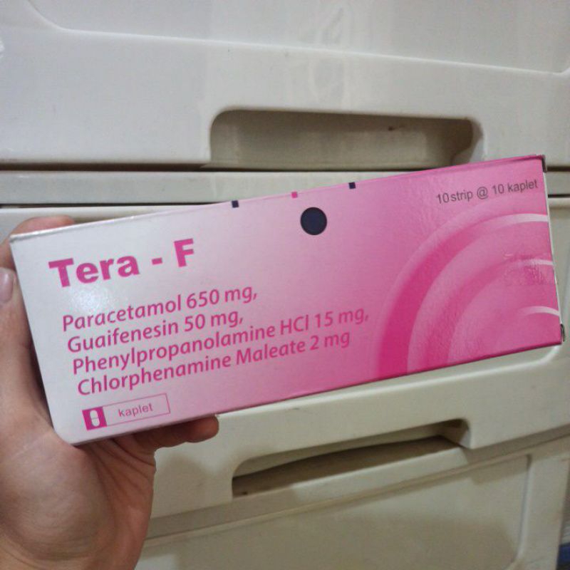 Tera-F Tera F strip 10 kaplet demam bersin batuk flu