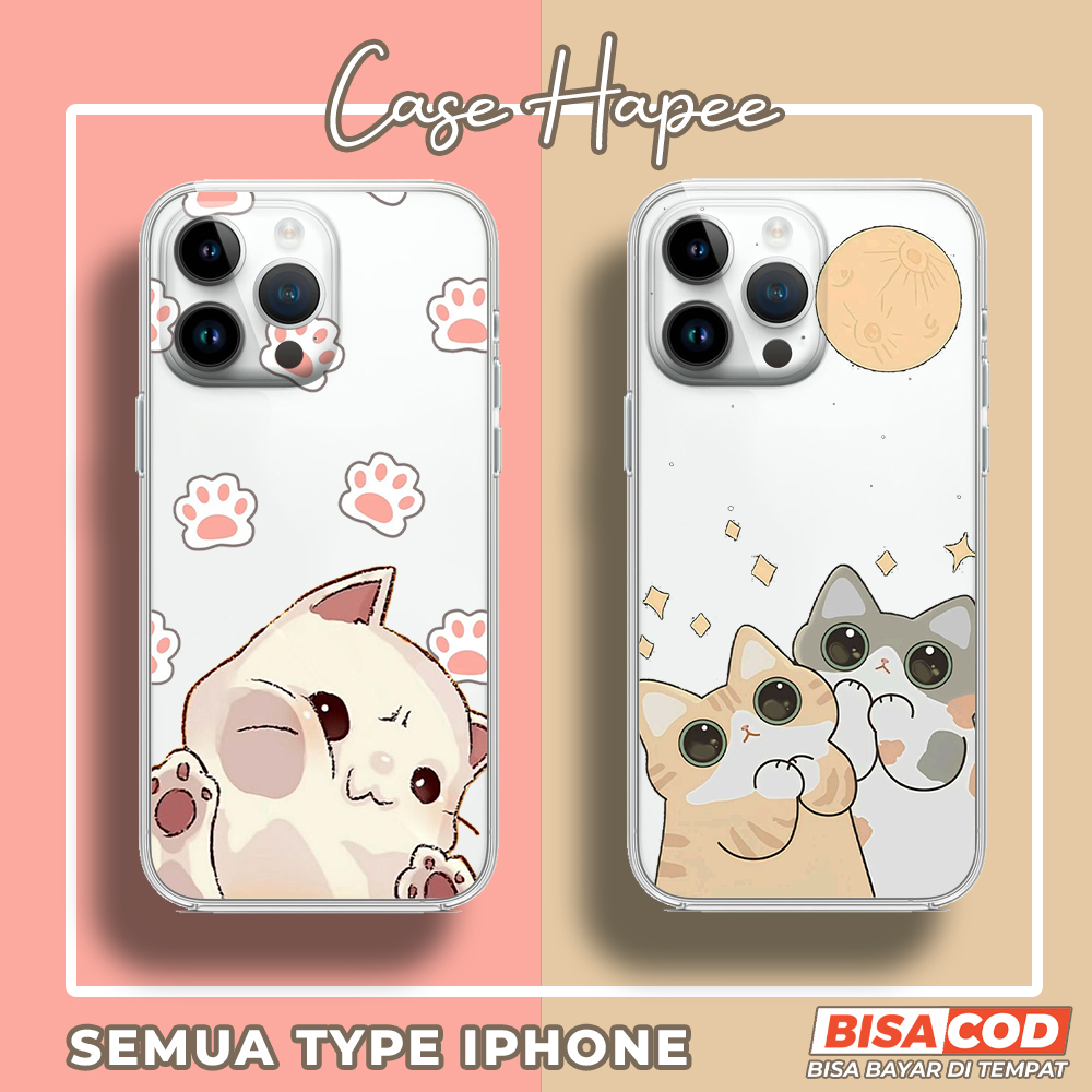 Case Iphone X XS XR Case Hp Iphone X XS XR Casing Iphone X XS XR [MEOW] Premium CASE HAPEE Casing Hp