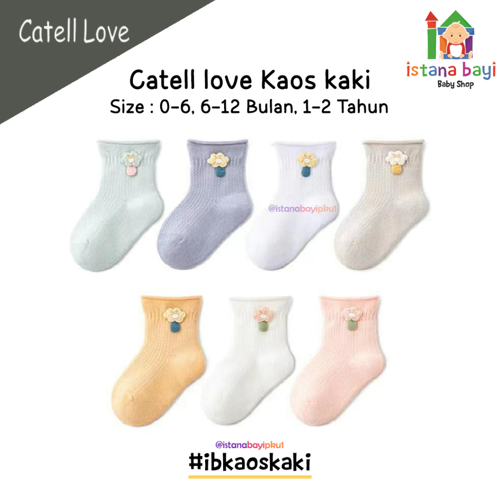 Catell Love Kaos Kaki  Bayi - Kaos Kaki Bayi 1 pasang