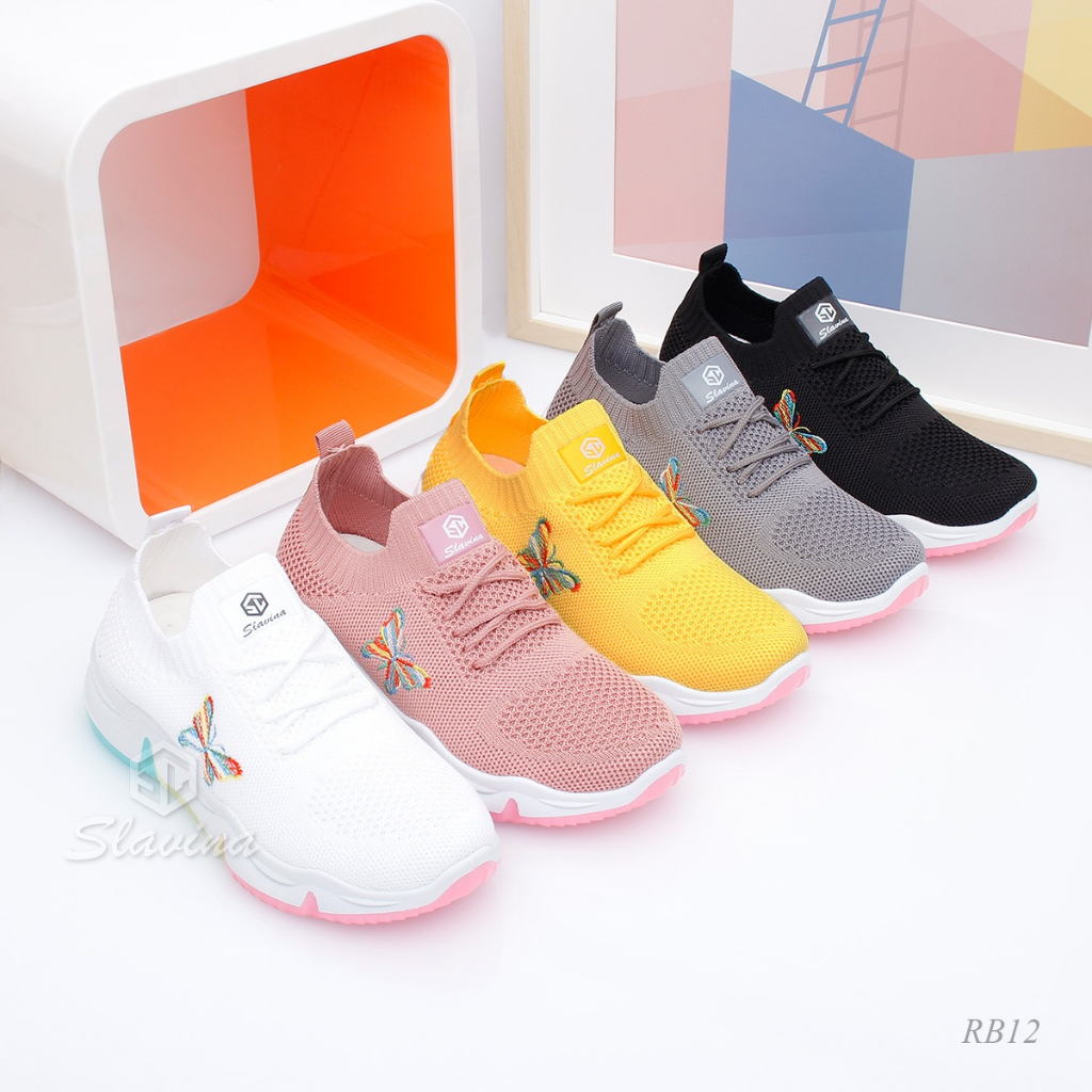 Ivony Seivona - RB12 Sepatu Sneaker New Rainbow Slavina