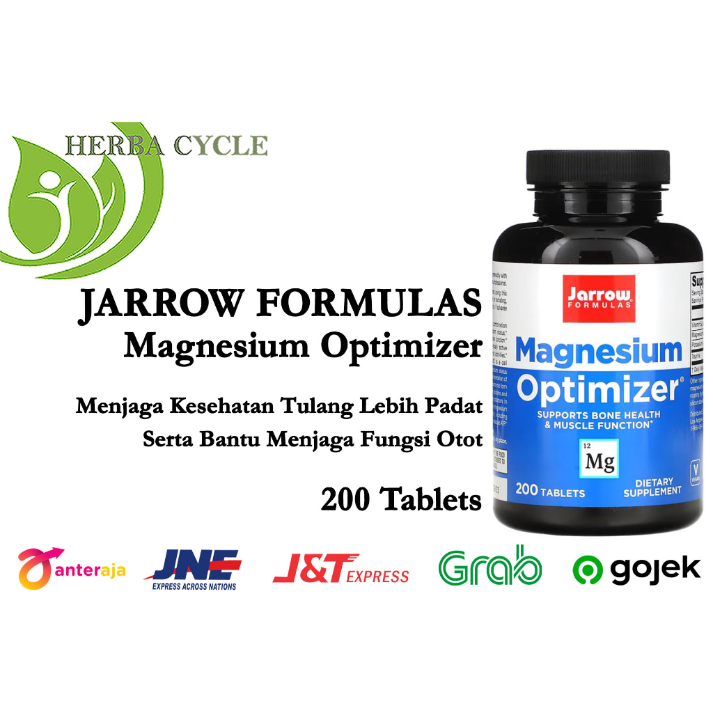 Magnesium Optimizer 200 Tablets Dukung Kesehatan Tulang Padat Serta Fungsi Otot ORI USA