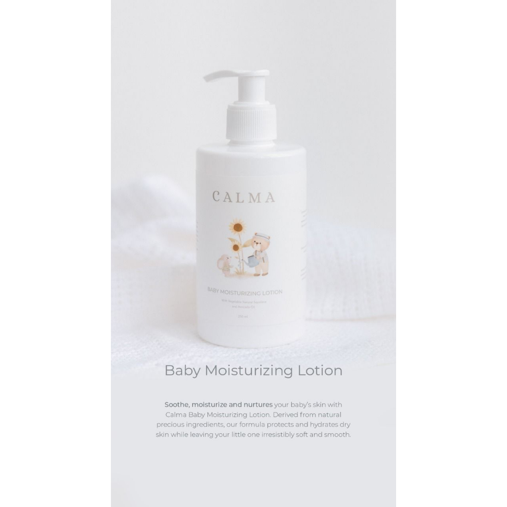 Calma Baby Moisturizing Lotion 250ml - Lotion Baby Moisturizing Pelembab Kulit Body Lotion For Baby Toddler