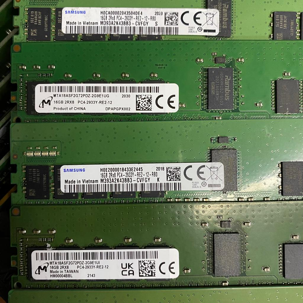 Memory Ram server 16Gb PC4-3200A ECC RDIMM T440/T640/R440/R540/R740