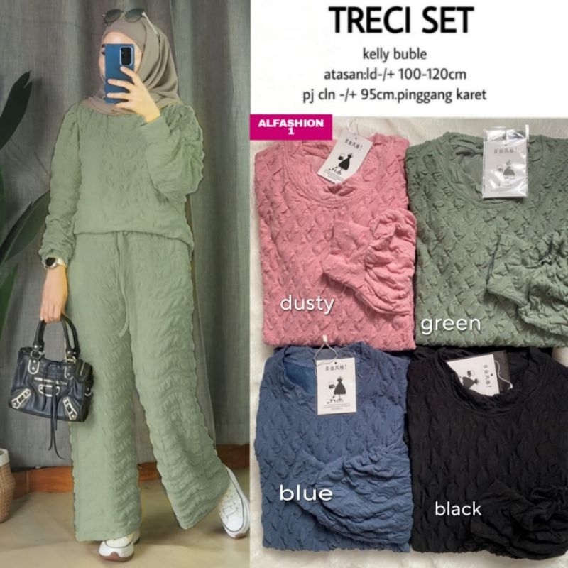 TRECI SET OVERAL BY ALFASHION