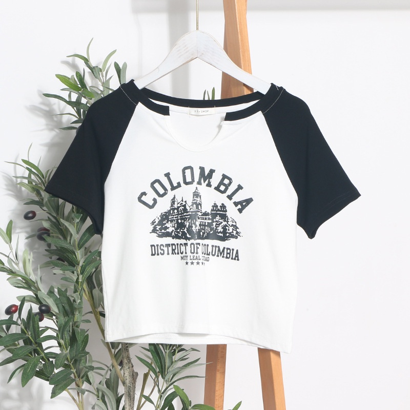 CHAVA | BJ984 Baju Atasan Rajut Crop Top Colombia Wanita Kekinian Fashion korean