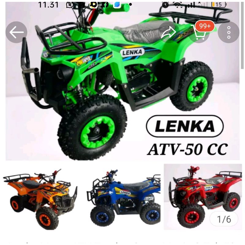 ATV HUNTER DAN TOURING 50  CC MESIN 2 TAK  ~MAINAN ANAK