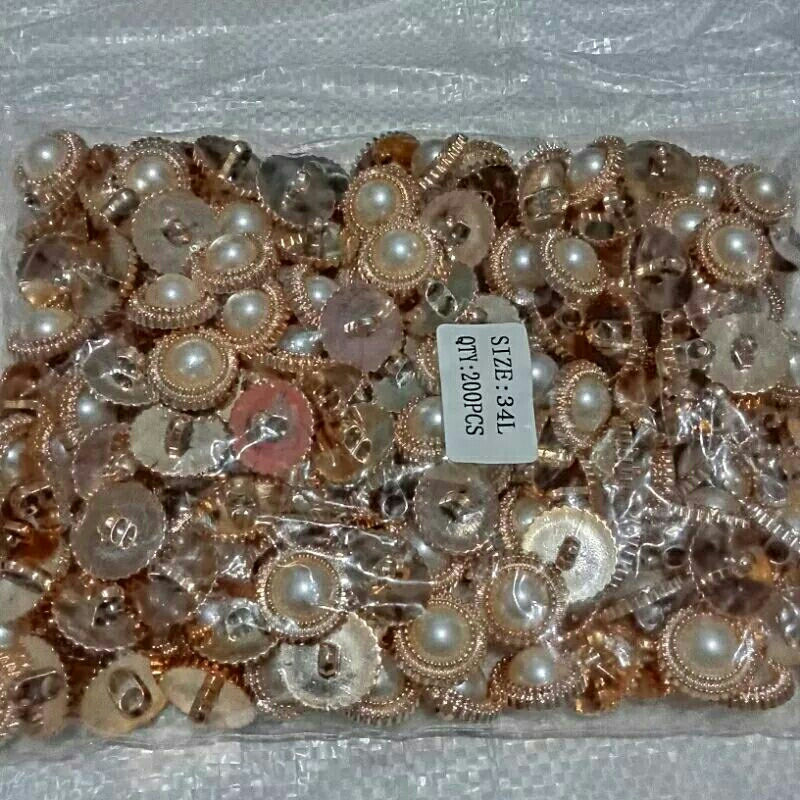 400 pcs Kancing jamur agio / Kancing baju Vintage gamis perpack