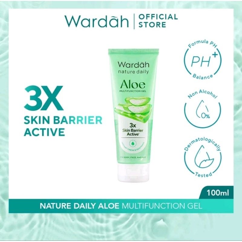 Wardah Nature Daily Aloe Hydramild Multifunction Gel 100ml