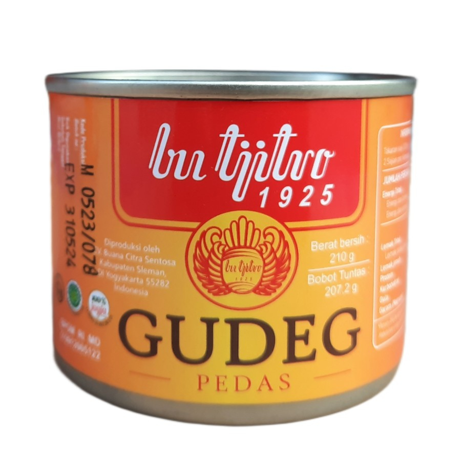 Gudeg Kaleng Bu Tjitro Varian Pedas Asli Jogja - 210Gram