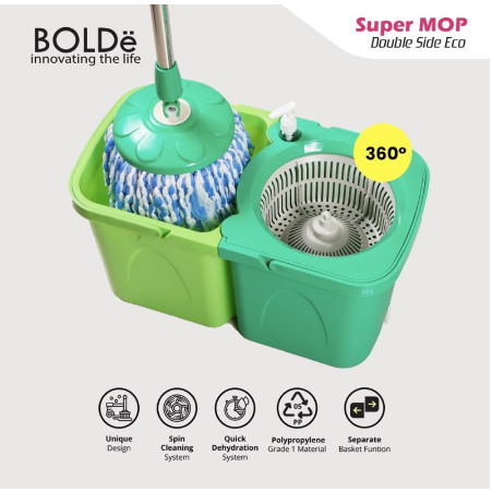 ❤ IJN ❤ BOLDe Super Mop Double Side Eco (Alat Pel Otomatis)