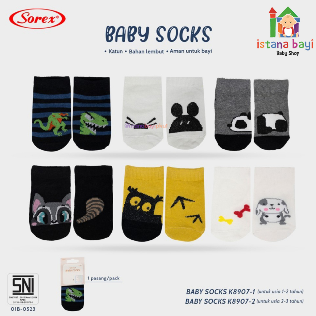 Sorex Baby Socks Boy &amp; Girl - Kaos Kaki Bayi - Sorex Baby socks