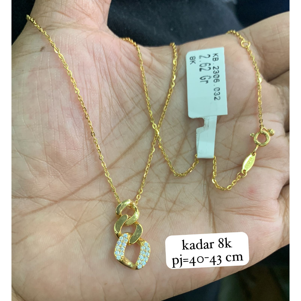 Kalung love double milly molie kadar 8k