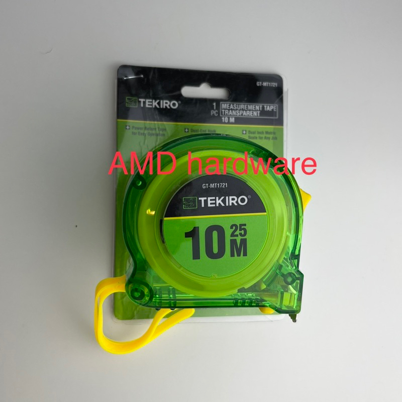 Meteran Plastik Karet 10m 5m 3m Tape Measure 10 5 3 meter *25mm Original Tekiro Japan Premium Bulat 