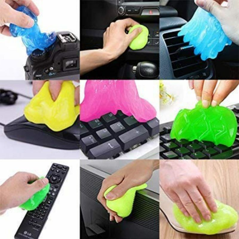 Slime Jelly Pembersih Debu Gel Pembersih Kotoran Dashboard dan Keyboard