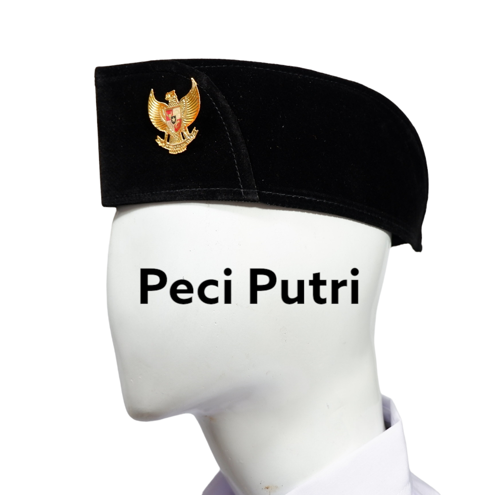 Peci Paskibra PIN Garuda Putra Putri Songkok Topi Kopiah Petugas Upacara Bendera Cowok Cewek