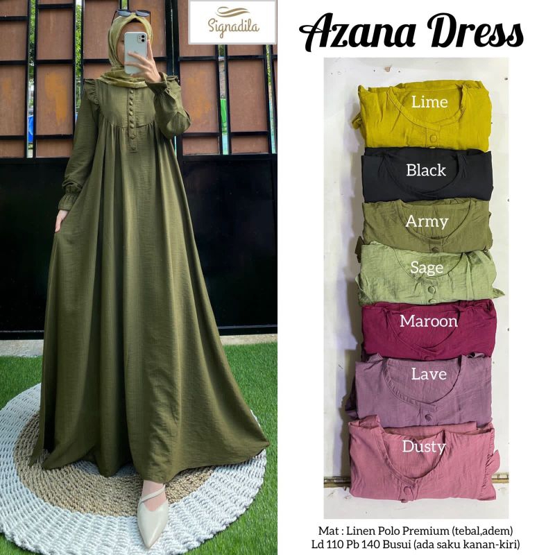DRESS PESTA AZANA DRESS