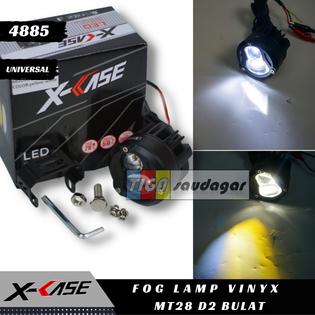 FOGLAMP LED LASER MT28 VINYX X-CASE BULAT LAMPU TEMBAK MOBIL MOTOR