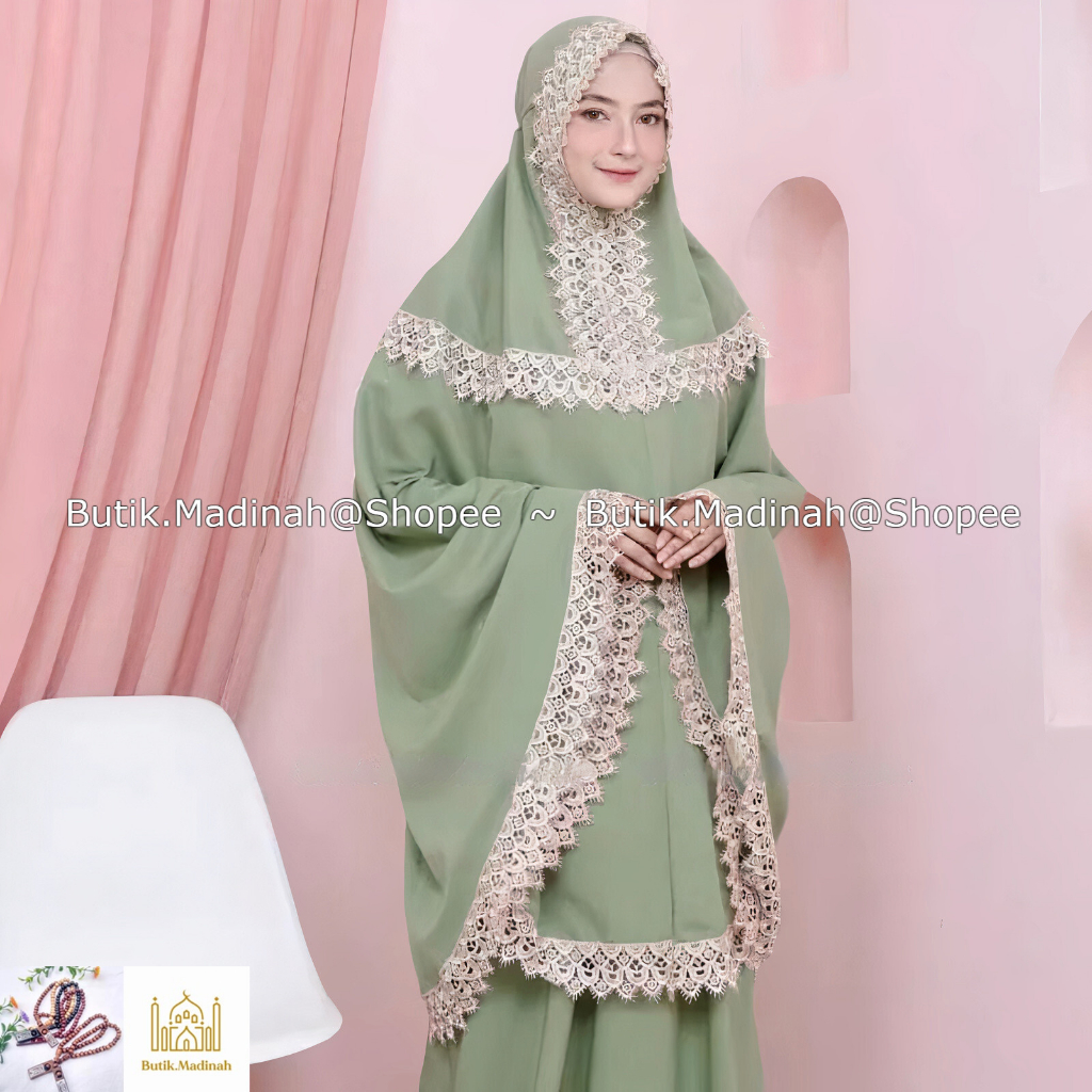 BUTIK.MADINAH MUKENA DEWASA NAMIRA FITRIA 2in1 KATUN IMPORT PREMIUM