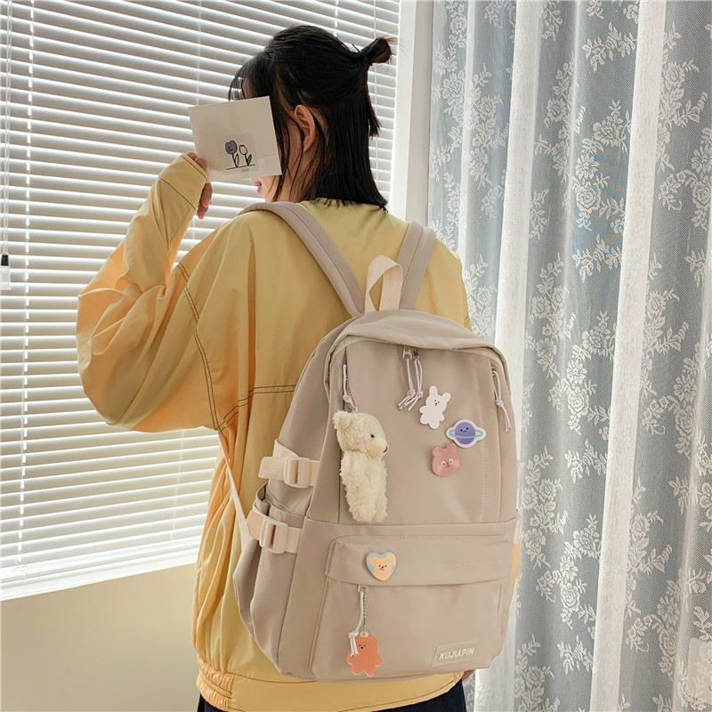 ONLINESAYA TAS RANSEL BACKPACK WANITA FASHION KOREA IMPORT 3019 ANTI AIR SEKOLAH KULIAH KERJA TERBARU MODEL FASHION