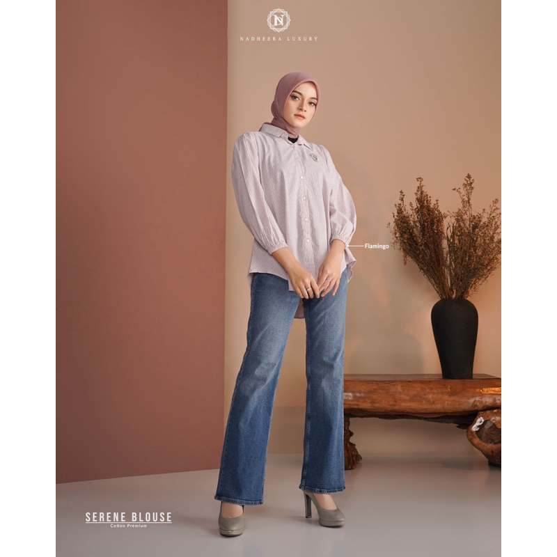 TEBUS MURAH✅ SERENE BLOUSE BY NADHEERA LUXURY