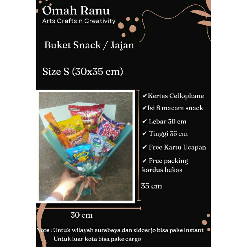 

Buket Snack Murah / Buket Jajan Size S / Bouquet snack / Buket ultah wisuda