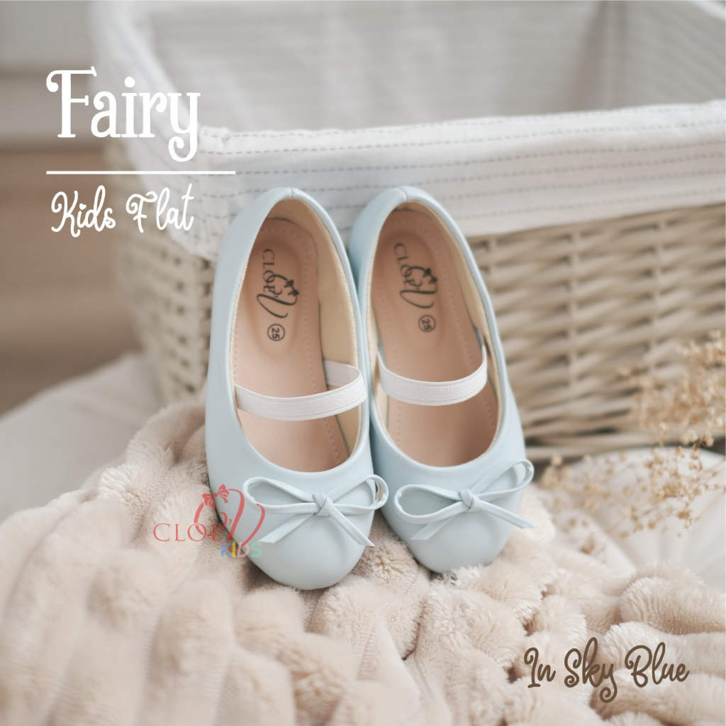 CLOEVKIDS - READY STOCK Fairy Size 30-35 Flat shoes sepatu pesta anak perempuan