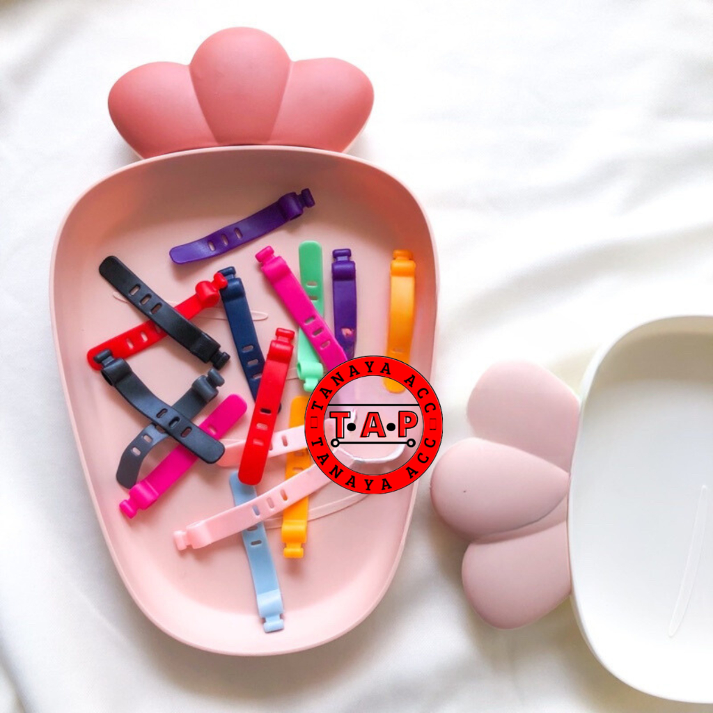 Pengikat Kabel Penggulung Kabel Perapih Penjepit Penahan Kabel Cord Holder Cable Organizer Management Clip Ties TANAYAACC